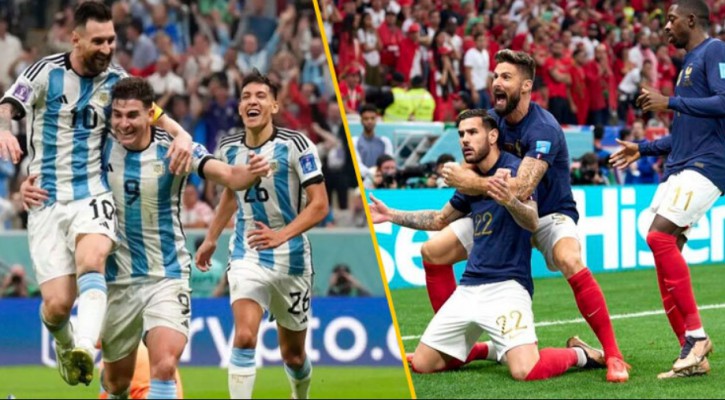 বিশ্বকাপের ফাইনালে মুখোমুখি আর্জেন্টিনা-ফ্রান্স