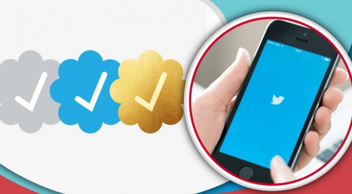 টুইটারে নীল, ধূসর ও সোনালি রঙের টিকের অর্থ কী?
