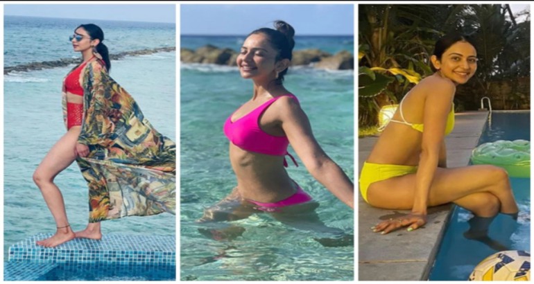 সমুদ্রসৈকতে স্নিগ্ধ রাকুল