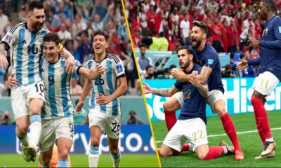 বিশ্বকাপের ফাইনালে মুখোমুখি আর্জেন্টিনা-ফ্রান্স