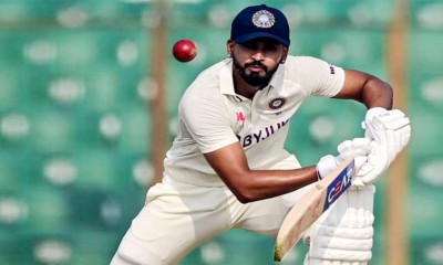সকাল সকাল ফিরলেন শ্রেয়াস, তিনশোর আগে ভারতের ৭ উইকেট