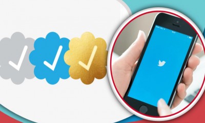 টুইটারে নীল, ধূসর ও সোনালি রঙের টিকের অর্থ কী?